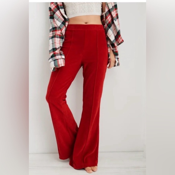 aerie Pants - Aerie Groove On Ribbed Flare Leggings size S